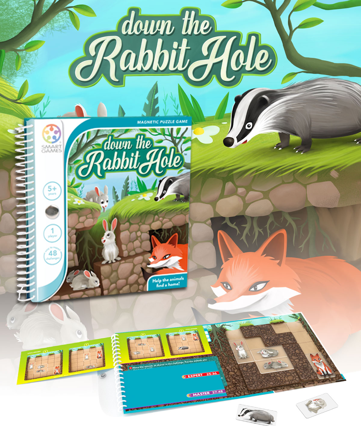 Smart Games | Magnetic | Down the Rabbit Hole