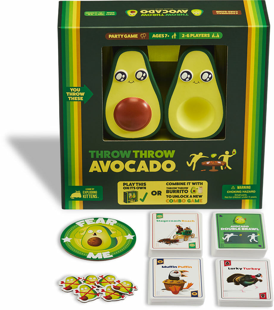 Exploding Kittens Avocado Throw Throw Avocado (By Exploding Kittens) – Toybox Tales