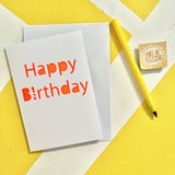 Hand Printed Greeting Card | Spot of Yellow