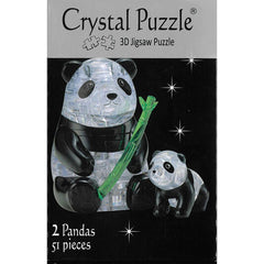 3D Panda Pair | Crystal Puzzle