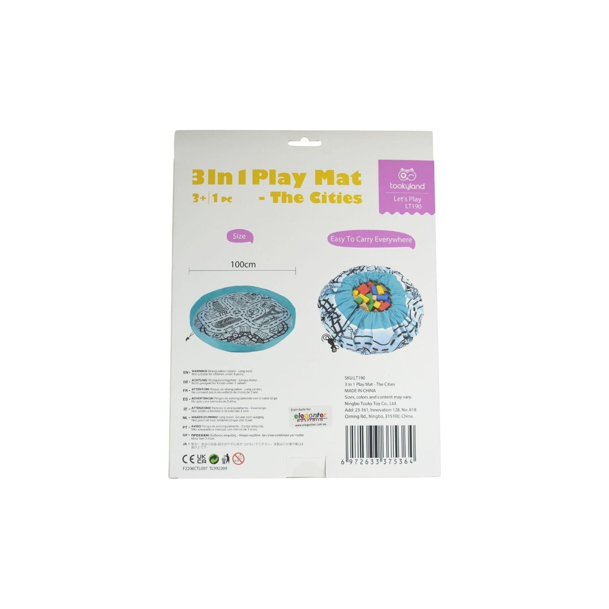 3 in 1 Play Mat - The Cities - Toybox Tales