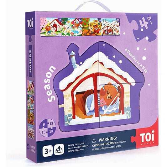 4 in 1 Puzzles - Seasons - Toybox Tales