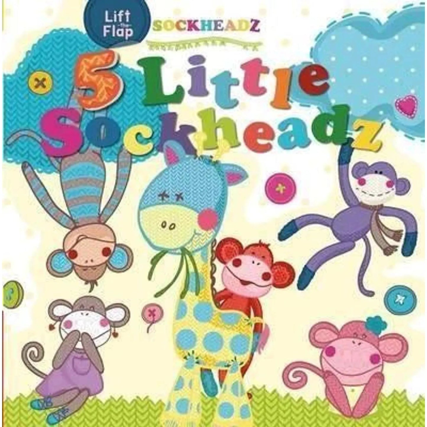 5 Little Sockheadz - Lift The Flap - Toybox Tales