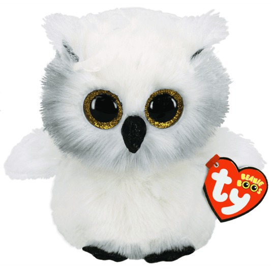 Austin the White Owl (Regular Beanie Boo) - Toybox Tales