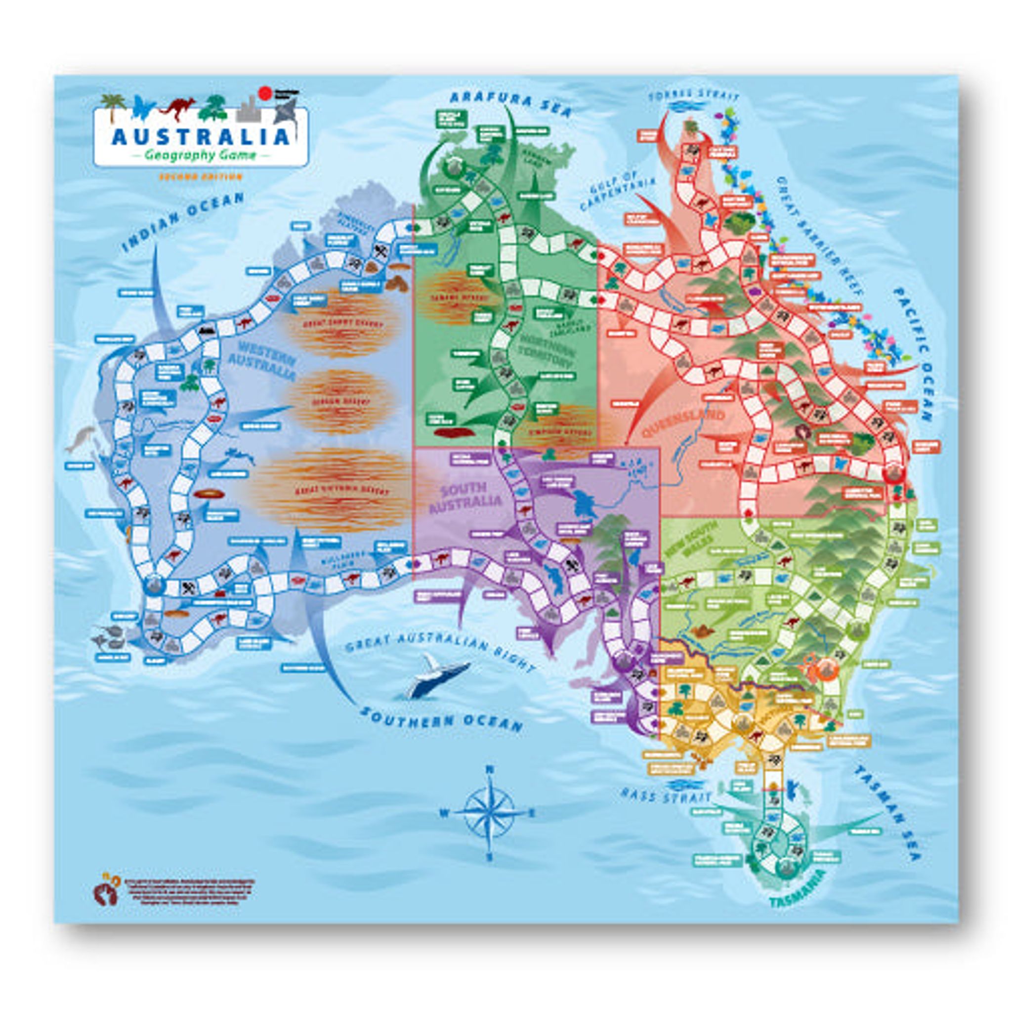 Australia Geography Game - Toybox Tales