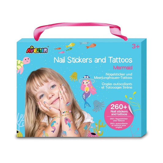 Avenir Nail Stickers and Tattoos - Mermaids - Toybox Tales