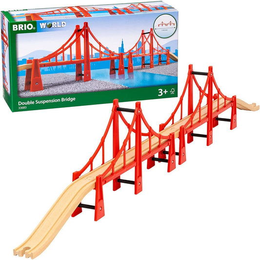 BRIO Bridge - Double Suspension Bridge 5 pieces - Toybox Tales