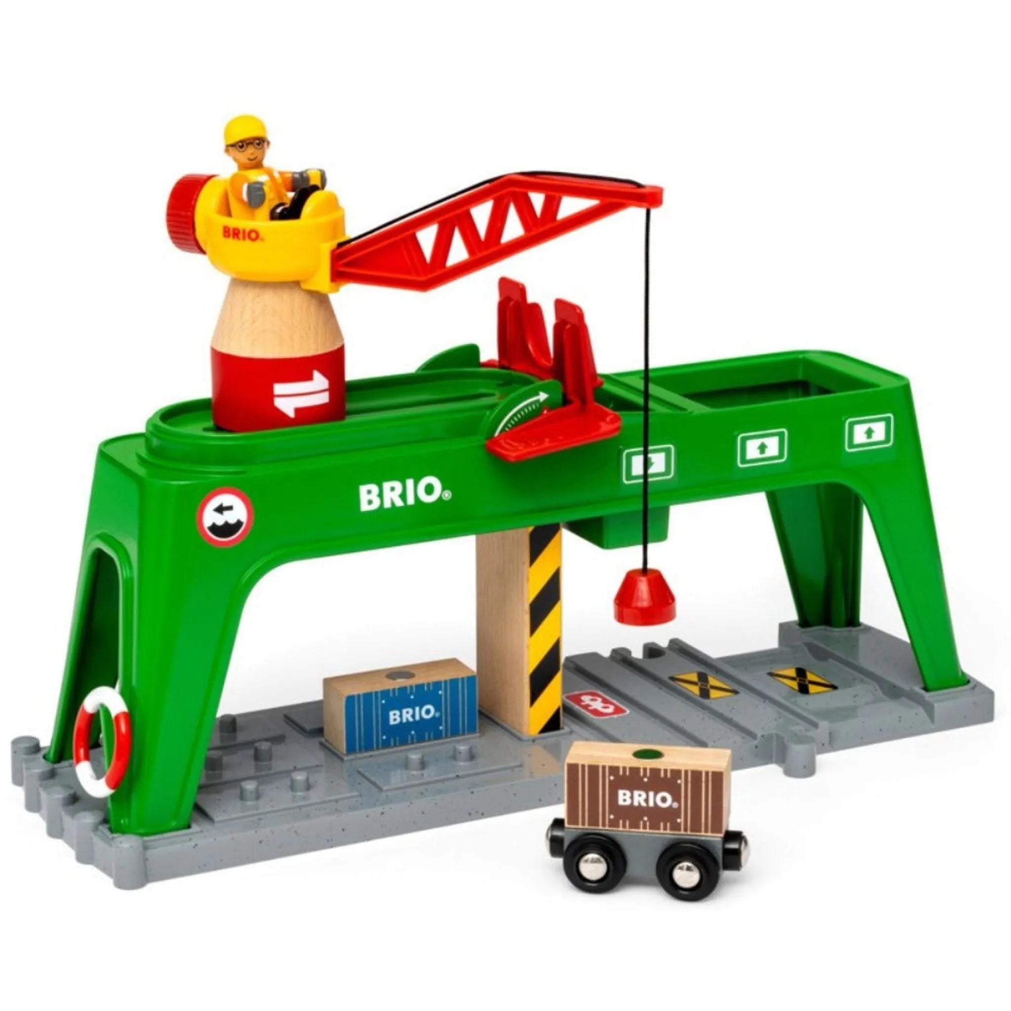 BRIO Crane - Container Crane 6 pieces - Toybox Tales