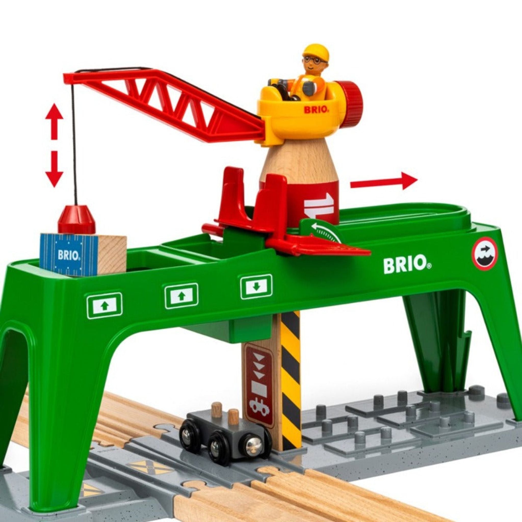 BRIO Crane - Container Crane 6 pieces - Toybox Tales