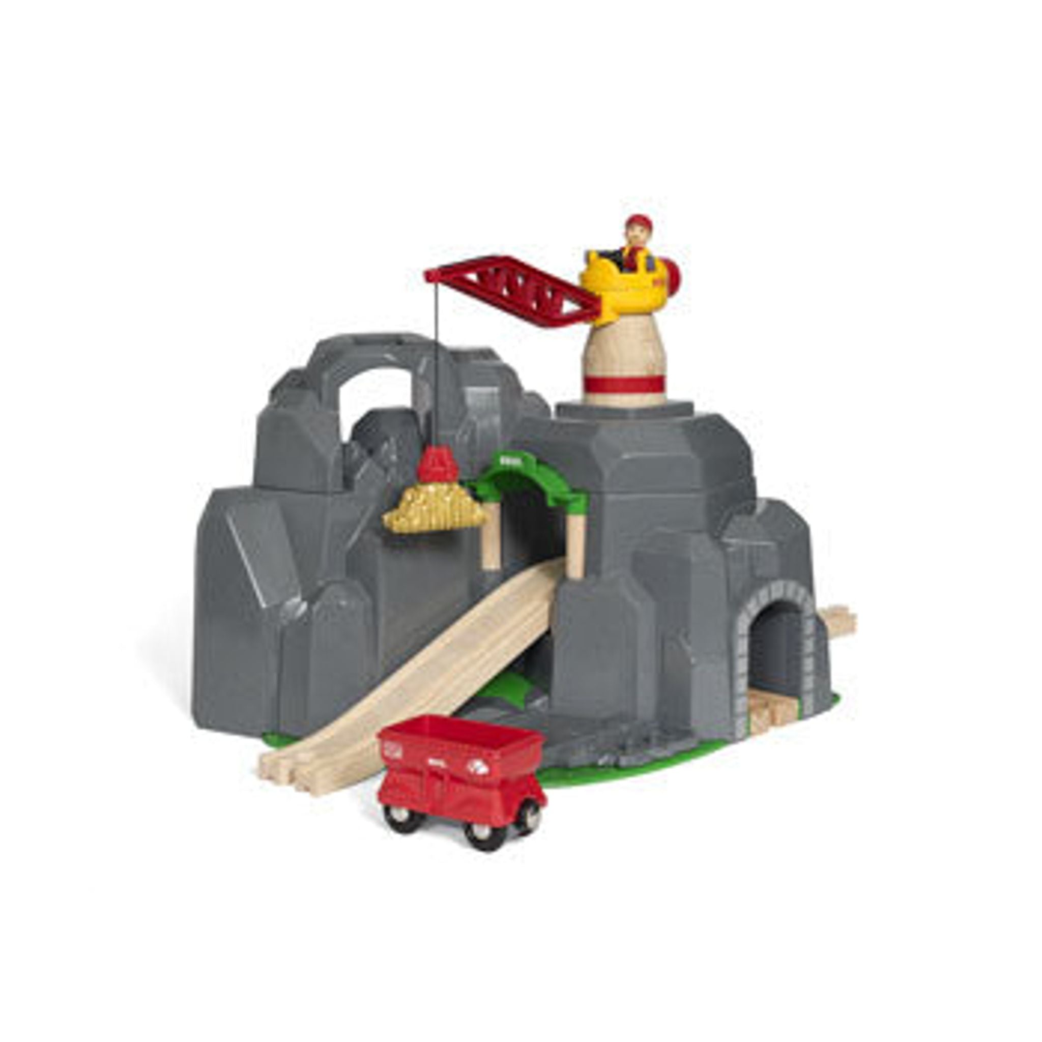 BRIO - Crane and Mountain Tunnel 7 Pieces - Toybox Tales