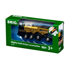 BRIO - Mighty Gold Action Locomotive - Toybox Tales