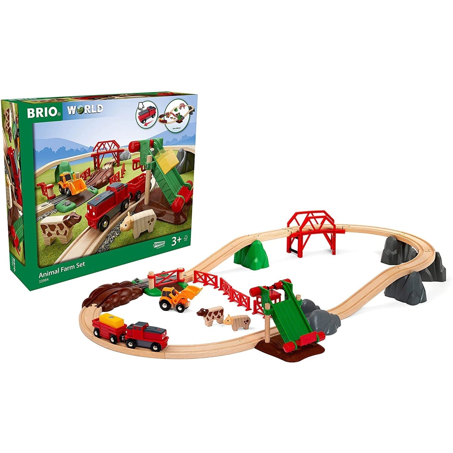 BRIO Set - Animal Farm Set 30 pieces - Toybox Tales