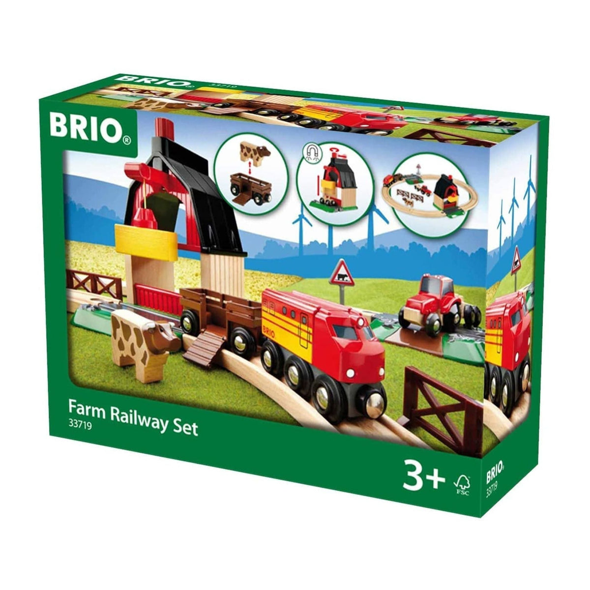 BRIO Set - Farm Railway Set 20 pieces - Toybox Tales