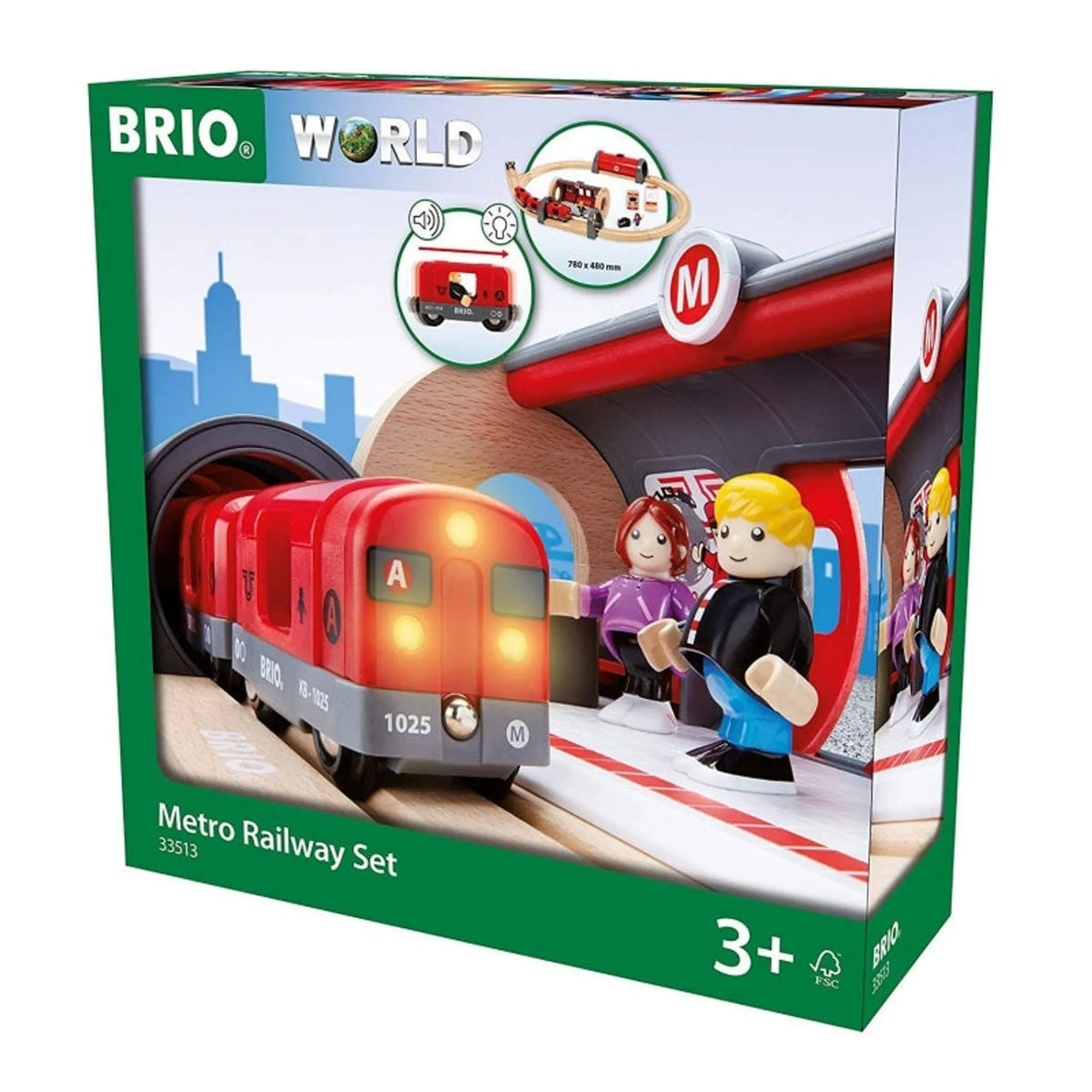 BRIO Set - Metro Railway Set 20 pieces - Toybox Tales