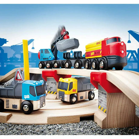 BRIO Set - Rail & Road Loading Set 32 pieces - Toybox Tales