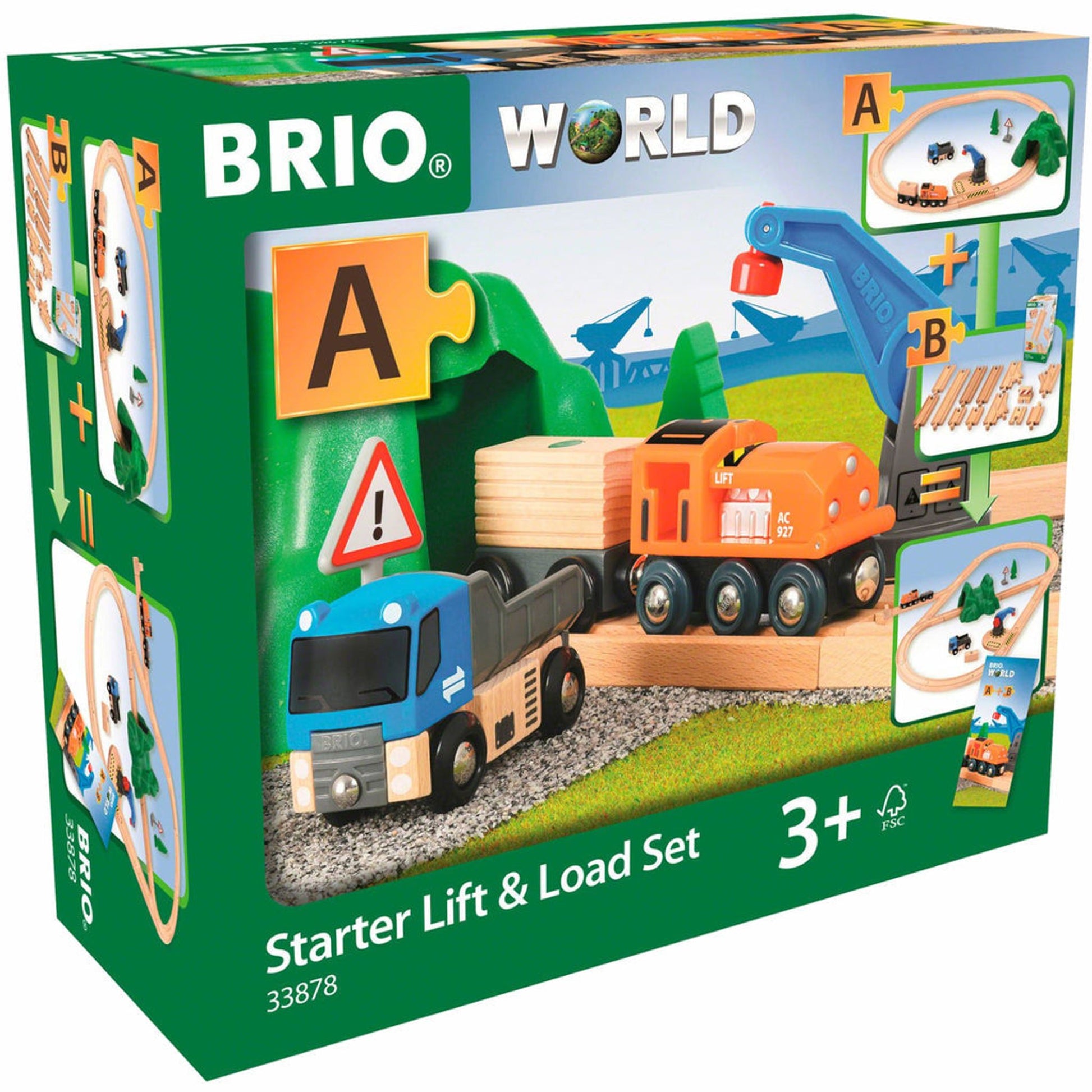 BRIO Set - Starter Lift & Load Set A 19 pieces - Toybox Tales