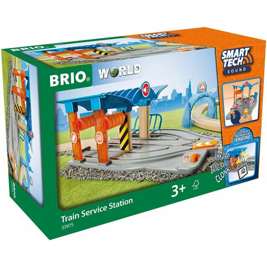 BRIO Smart Tech Sound - Train Service Station 2 pieces - Toybox Tales