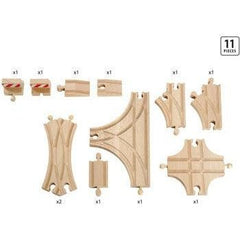 BRIO Tracks - Advanced Expansion Pack, 11 pieces - Toybox Tales