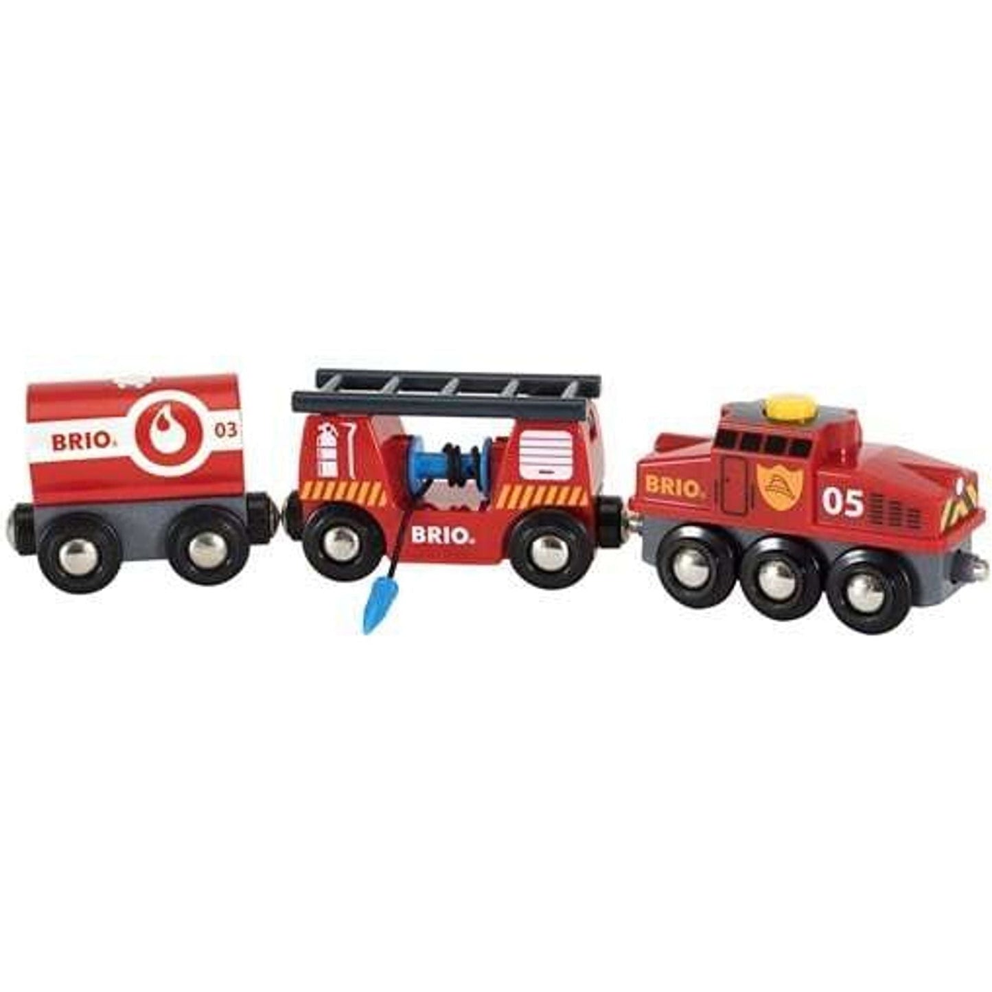 BRIO Train - Rescue Firefighting Train 4 pieces - Toybox Tales