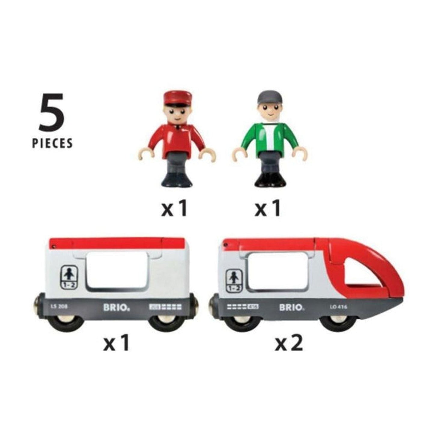 BRIO Train - Travel Train 5 pieces - Toybox Tales