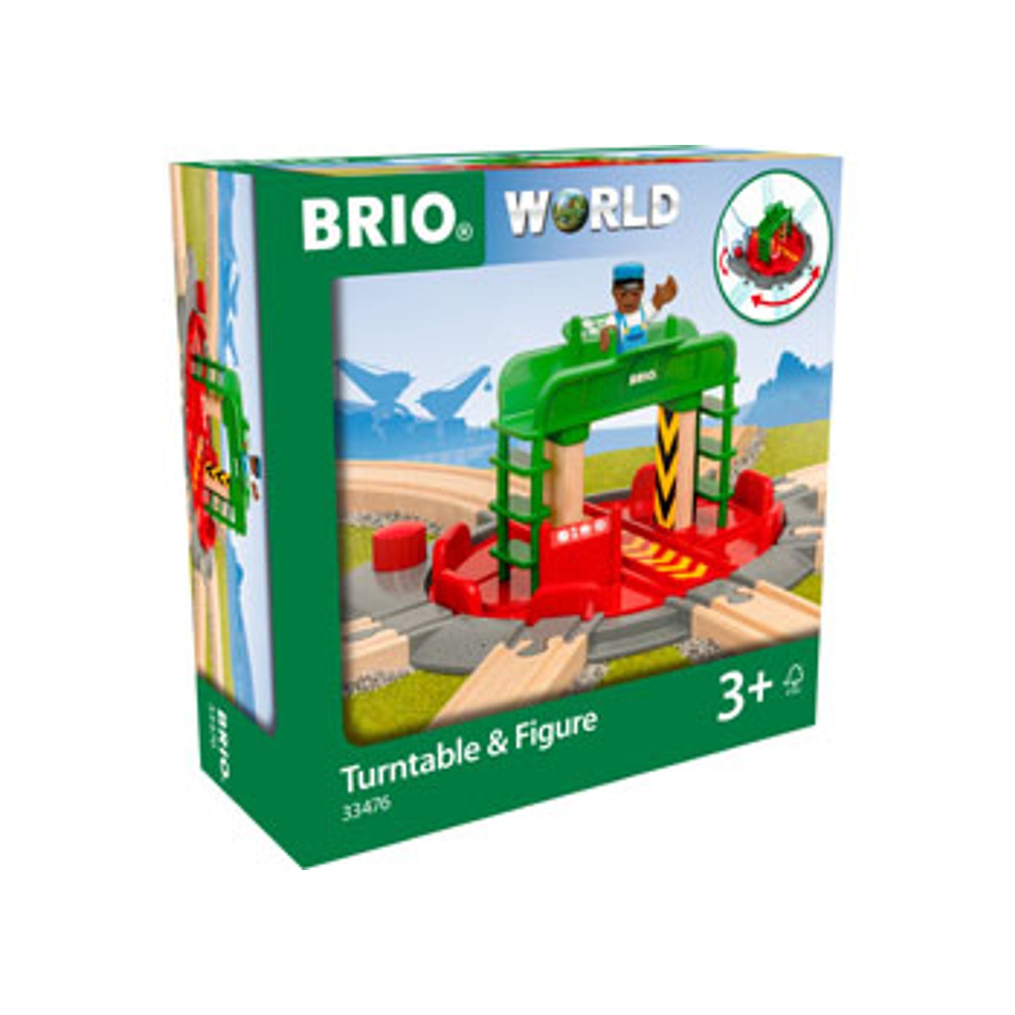 BRIO - Turntable and Figure 2 Pieces - Toybox Tales