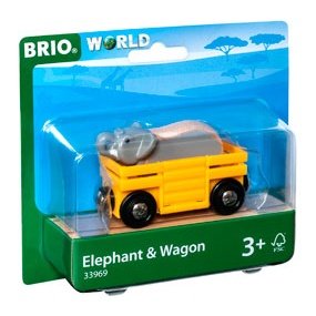 BRIO Vehicle - Elephant and Wagon 2 pieces - Brio - Toybox Tales