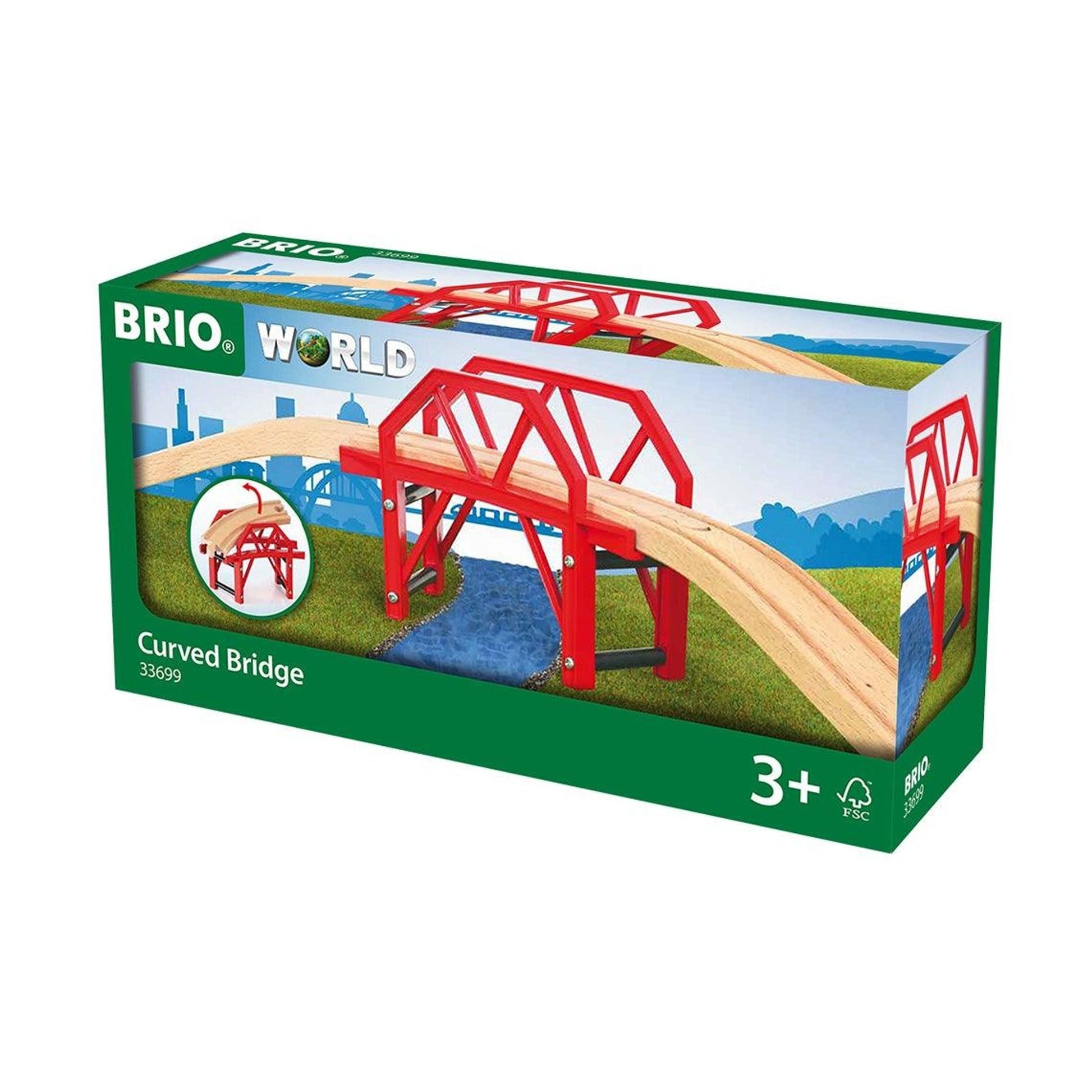 Bridge - Curved Bridge 4 pieces - Toybox Tales