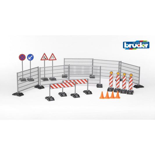Bworld Construction Accessories Set: Fencing & Hazard Signs - Toybox Tales