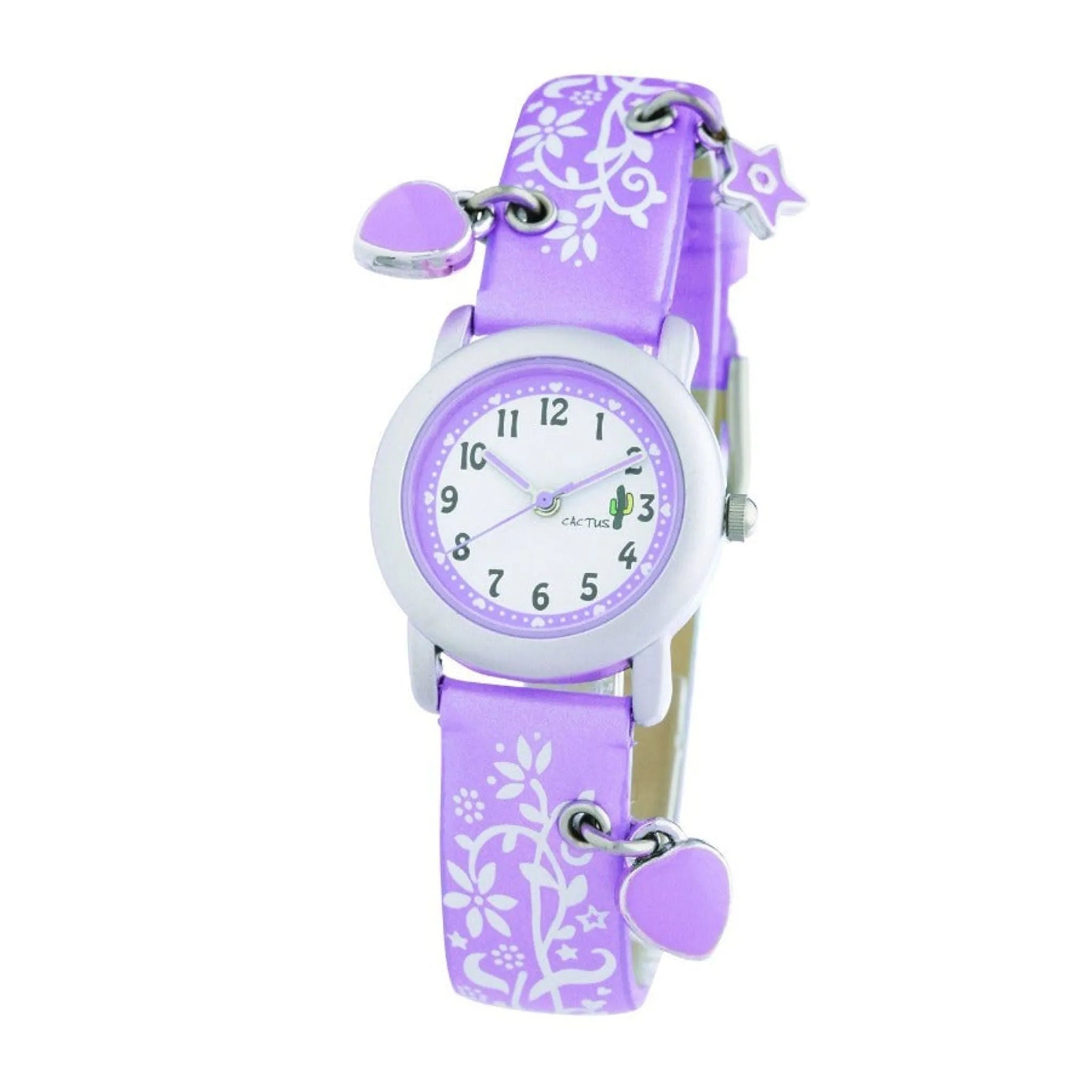 Cactus - Charming - Beautiful Kids Charm Watch - Purple - Toybox Tales