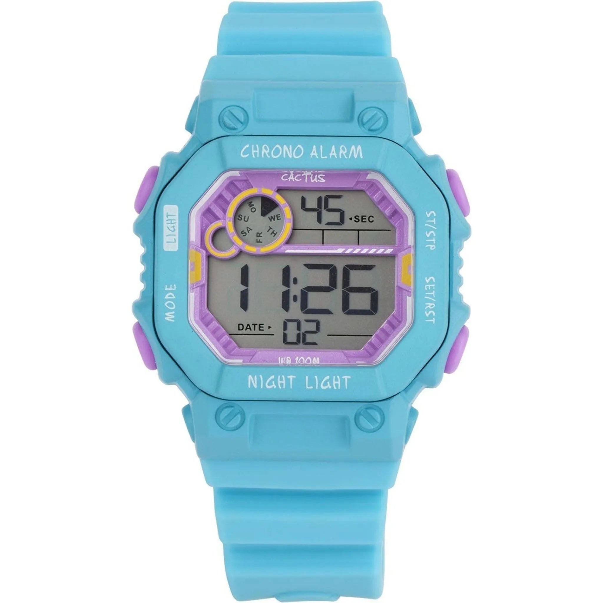 Cactus - Fiesta - Kids Digital Watch - Aqua - Toybox Tales