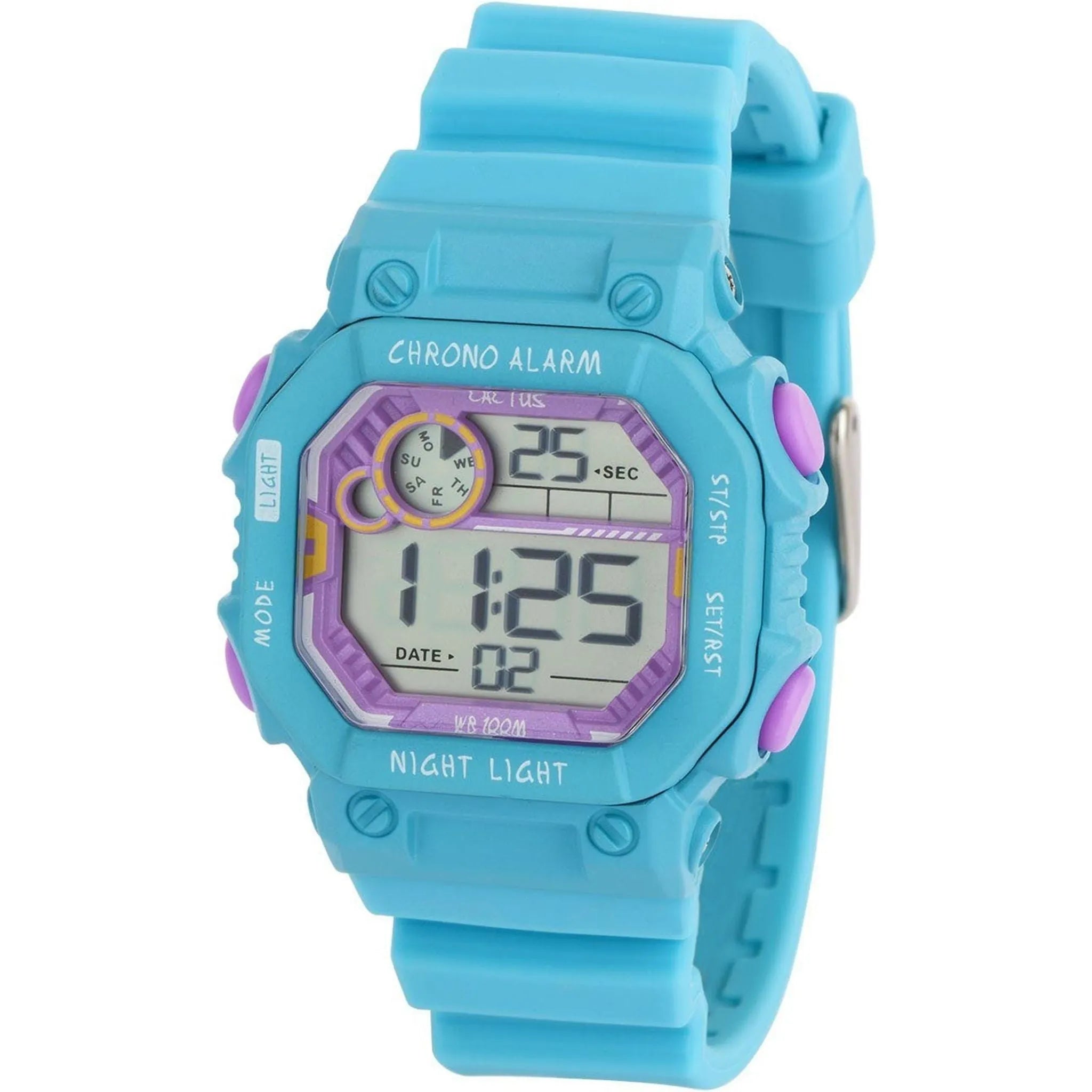 Cactus - Fiesta - Kids Digital Watch - Aqua - Toybox Tales