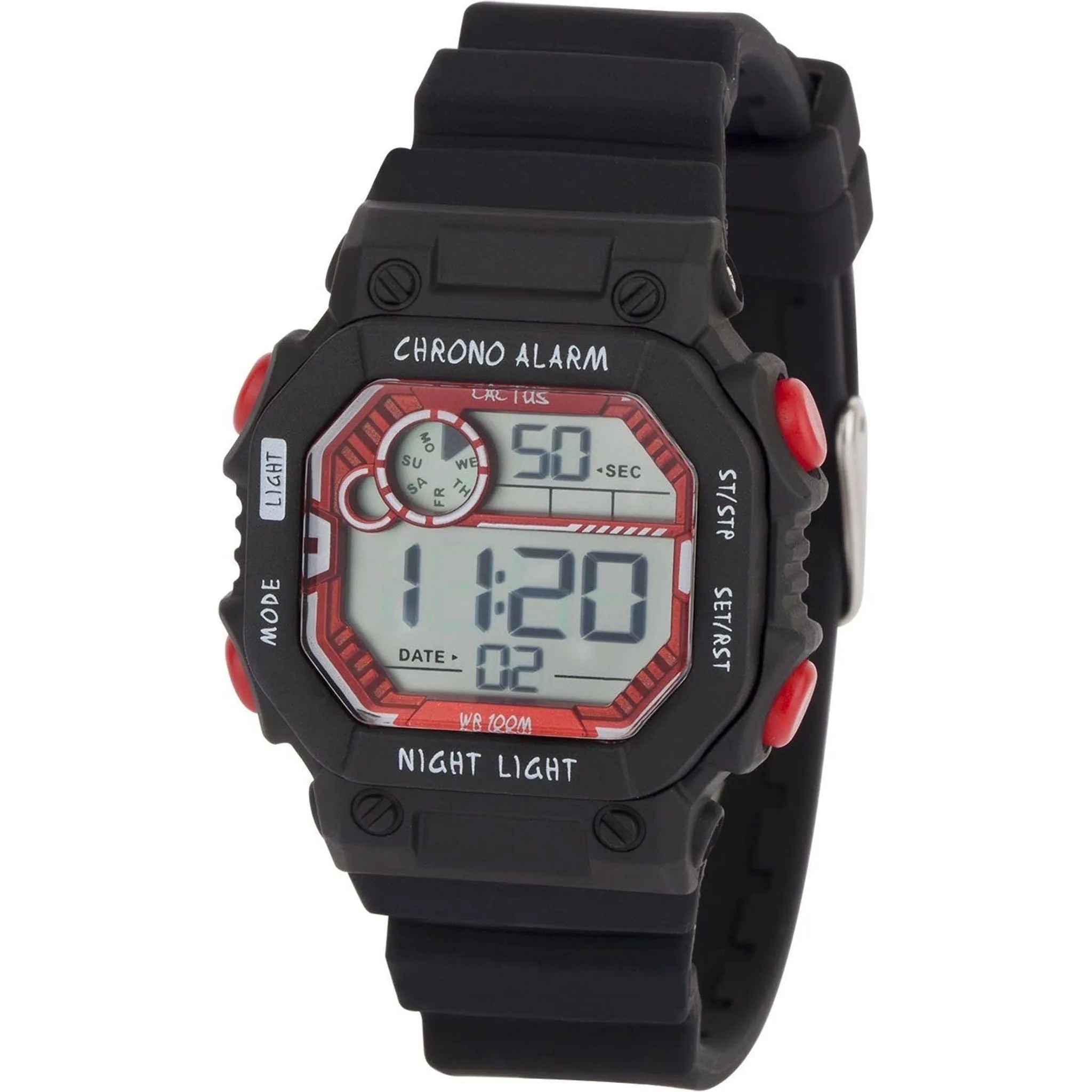 Cactus - Fiesta - Kids Digital Watch - Black - Toybox Tales