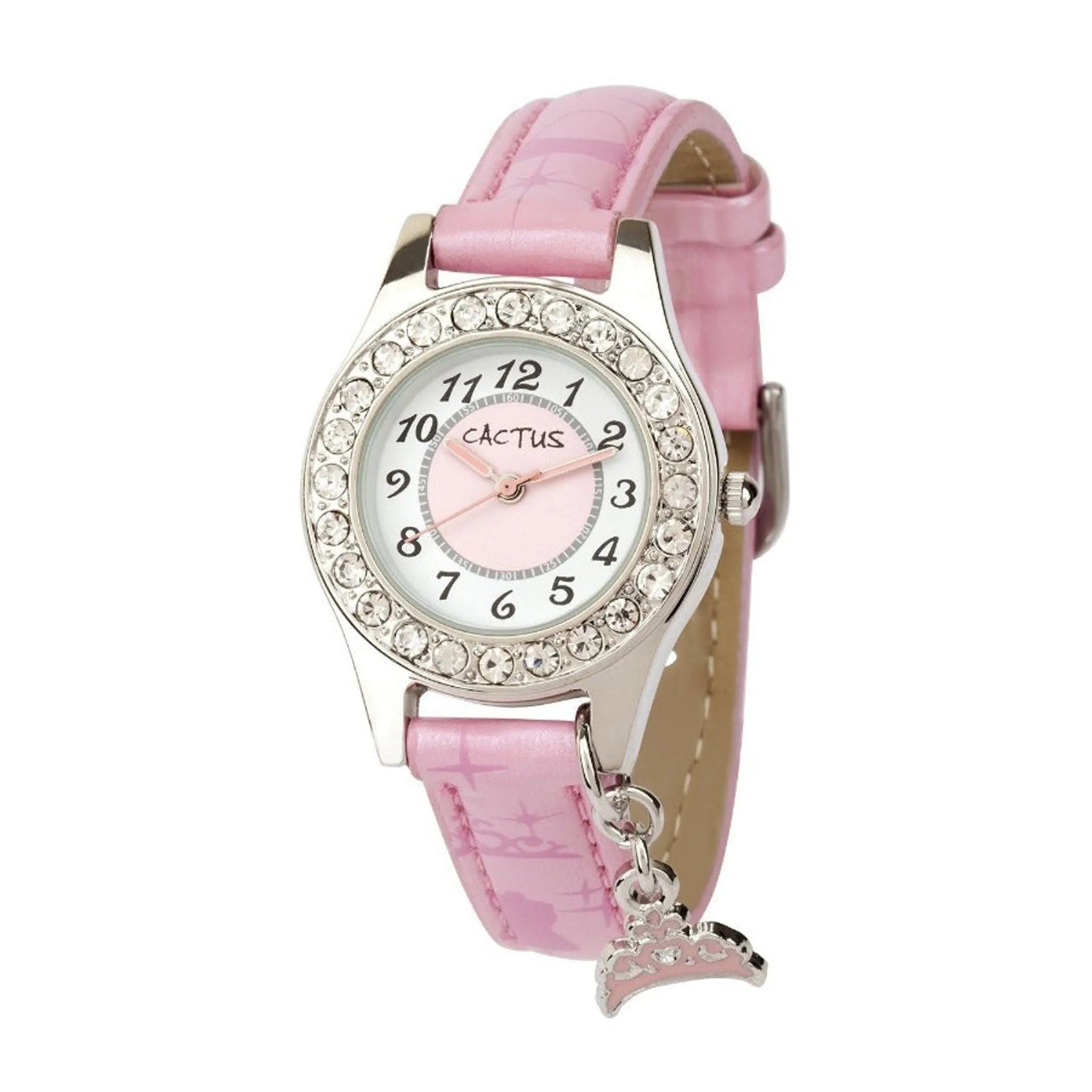 Cactus - Girls Watch - Bedazzled Sparkling - Pink - Toybox Tales