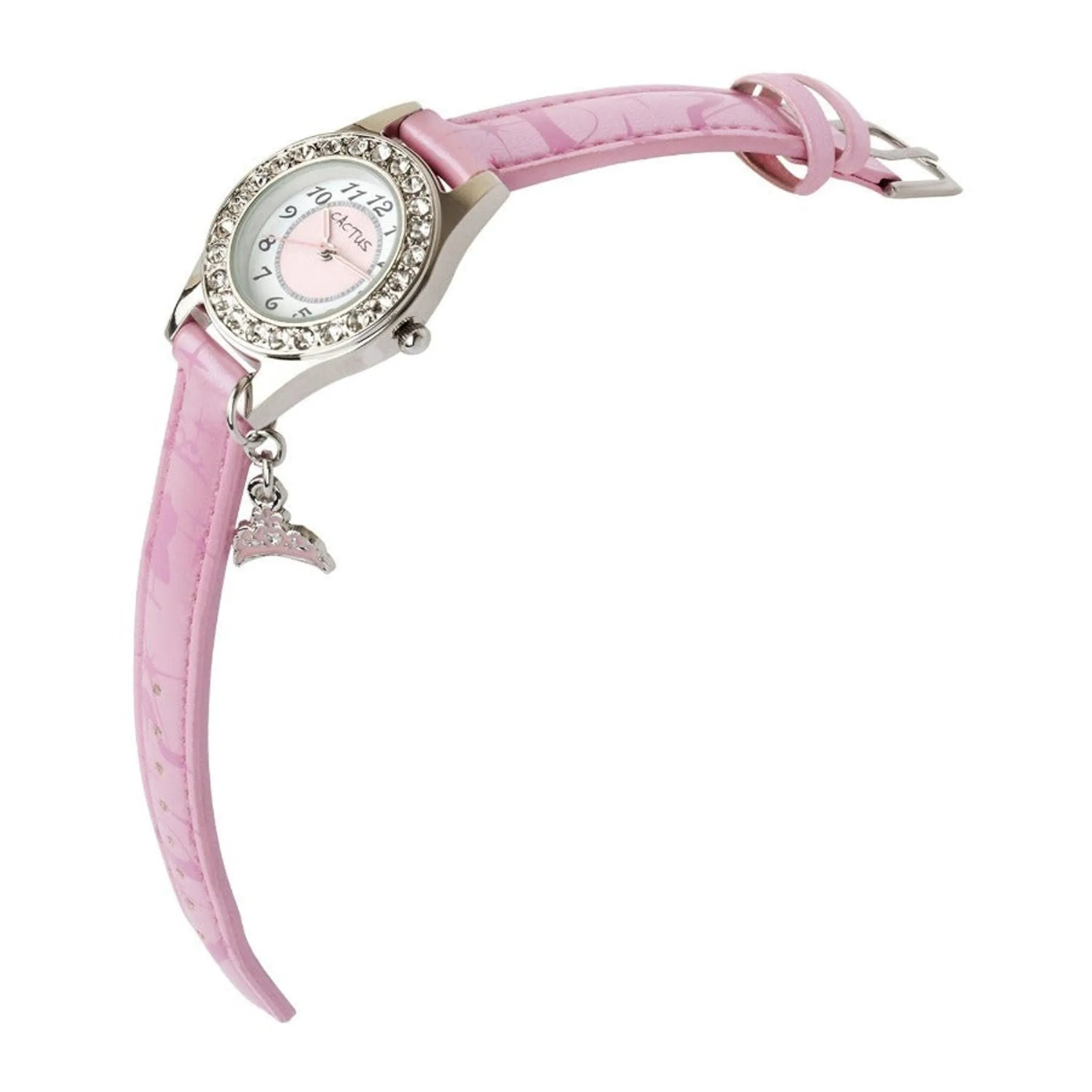 Cactus - Girls Watch - Bedazzled Sparkling - Pink - Toybox Tales