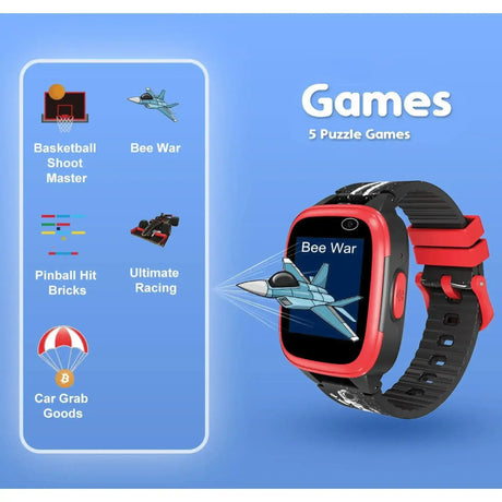 Cactus - Kidoplay - Kids Interactive Game Watch - Black / Red trim - Toybox Tales