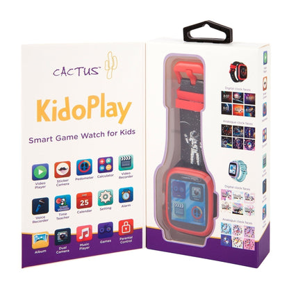 Cactus - Kidoplay - Kids Interactive Game Watch - Black / Red trim - Toybox Tales
