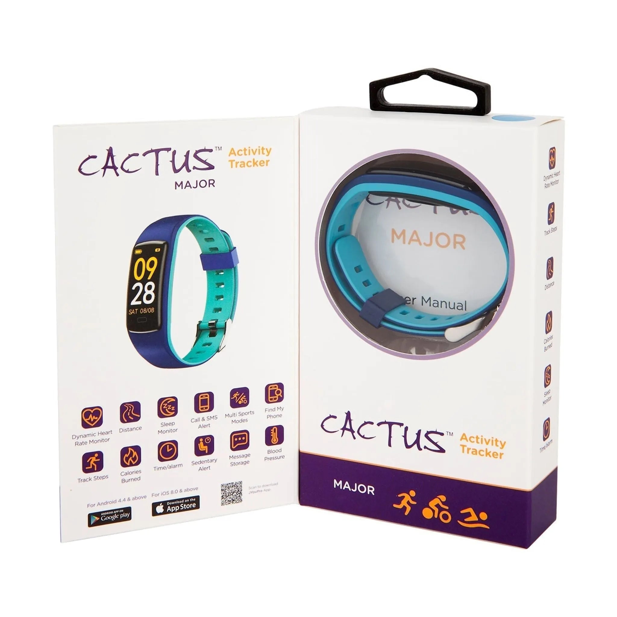 Cactus - Major - Kids and Teens Fitness Activity Tracker - Pink - Toybox Tales