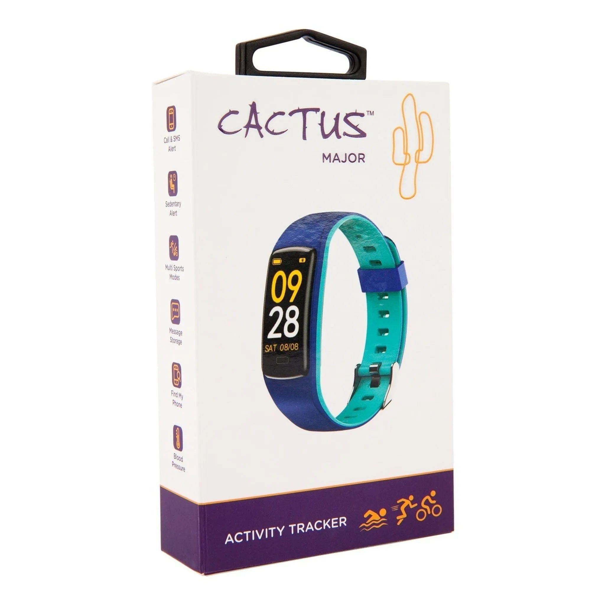 Cactus - Major - Kids and Teens Fitness Activity Tracker - Pink - Toybox Tales