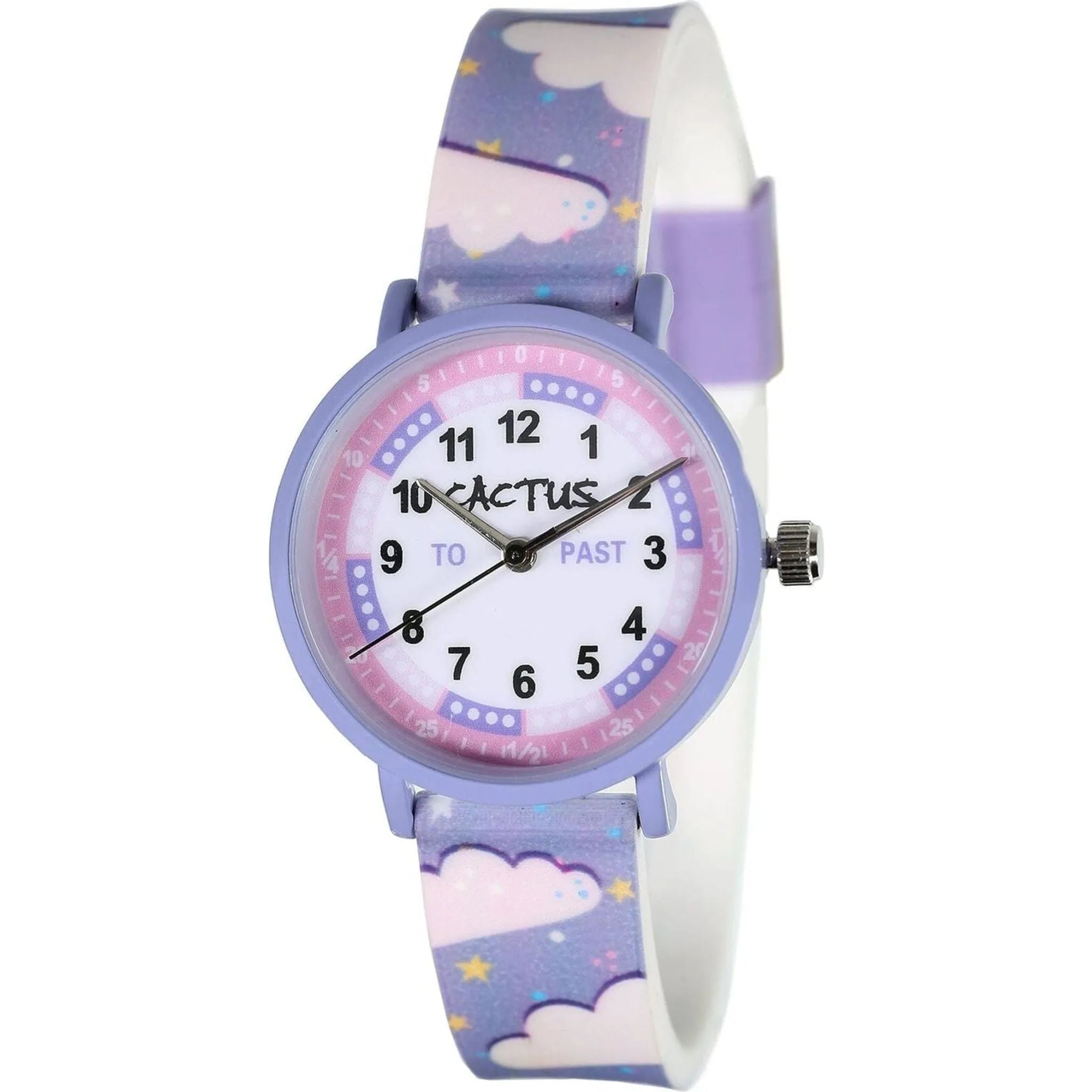 Cactus - Primary - Kids Watch - Purple - Rainbows - Toybox Tales