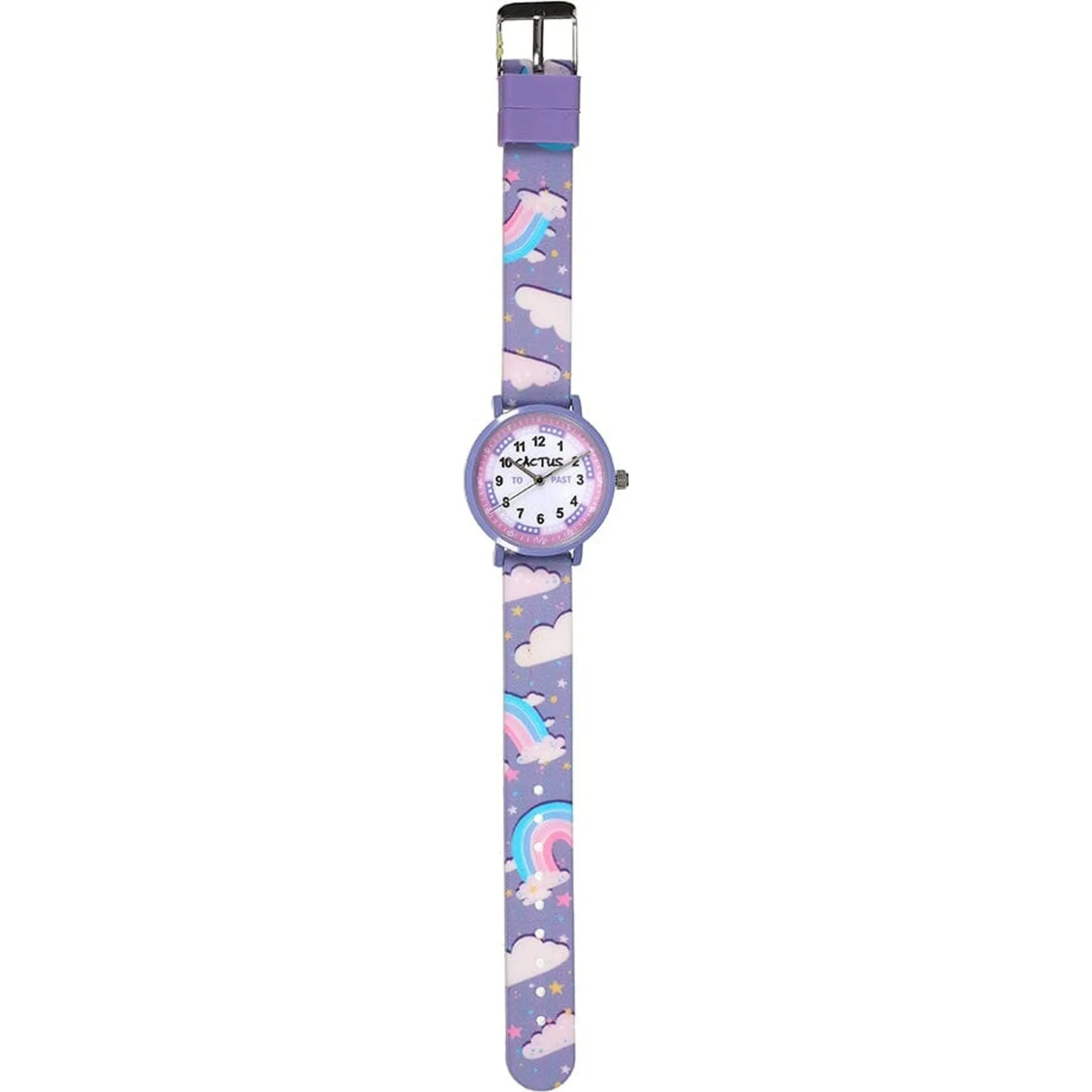 Cactus - Primary - Kids Watch - Purple - Rainbows - Toybox Tales