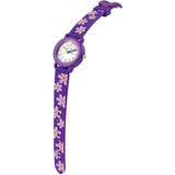 Cactus - Timekeeper - Kids Watch - Purple / Flowers - Toybox Tales