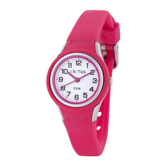 Cactus - Tropical - Kids Waterproof Watch - Pink - Toybox Tales