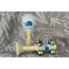 Calm & Breezy Sea Wooden Maraca & Bell Stick Set - Toybox Tales