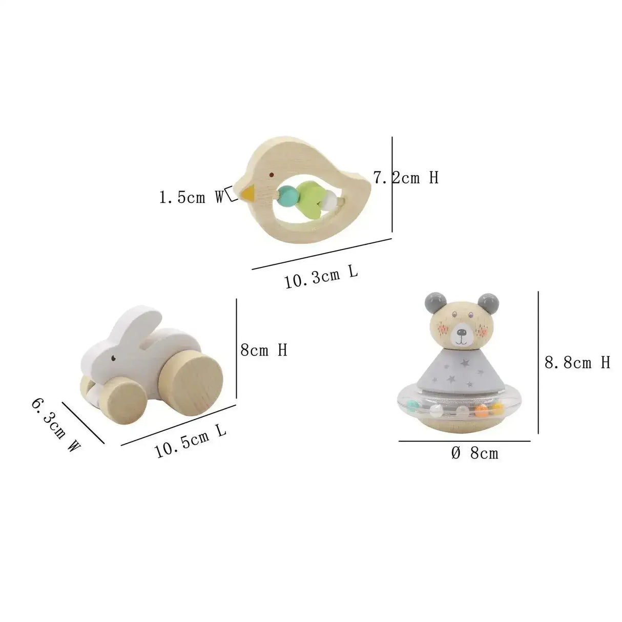Calm and Breezy - Baby Gift Set 3 Piece - Toybox Tales