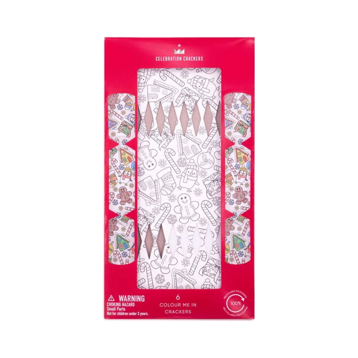 Christmas Crackers - Colour Me In (Pack of 6) - Toybox Tales