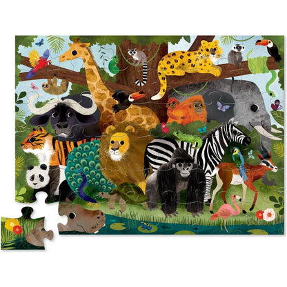 Classic Floor Puzzle 36 Piece - Jungle Friends - Toybox Tales