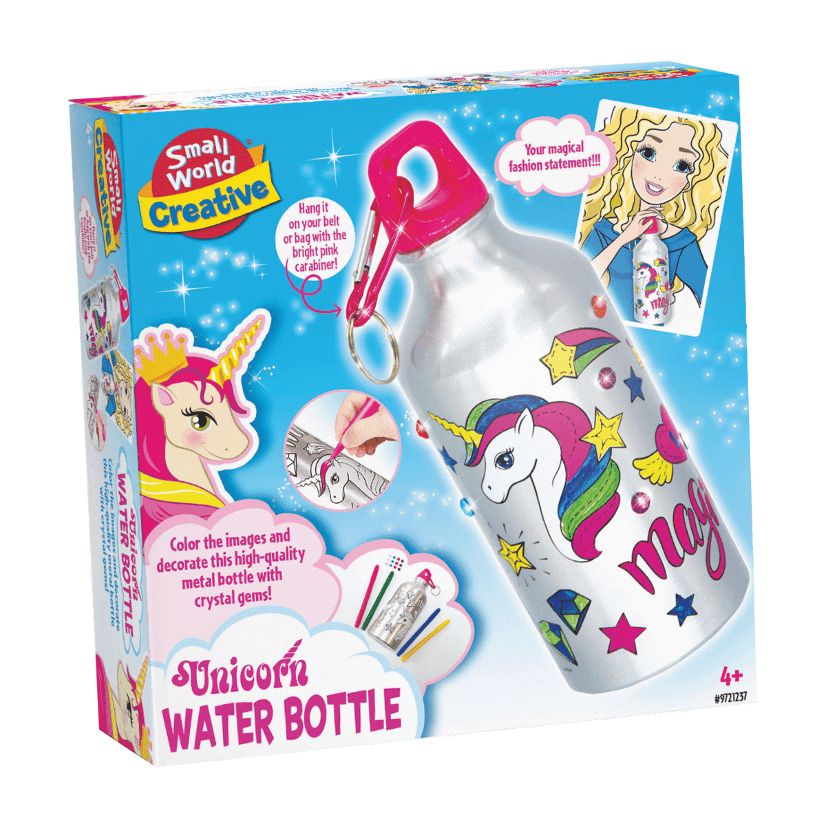 Colour In Your Own Unicorn Water Bottle - Toybox Tales