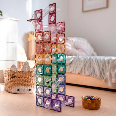Connetix 106 Piece Pastel Ball Run - Toybox Tales