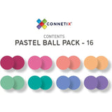 Connetix 16 Piece Pastel Replacement Ball Pack - Toybox Tales