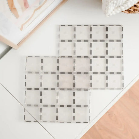 Connetix 2 Piece Base Plate Pack Clear - Toybox Tales